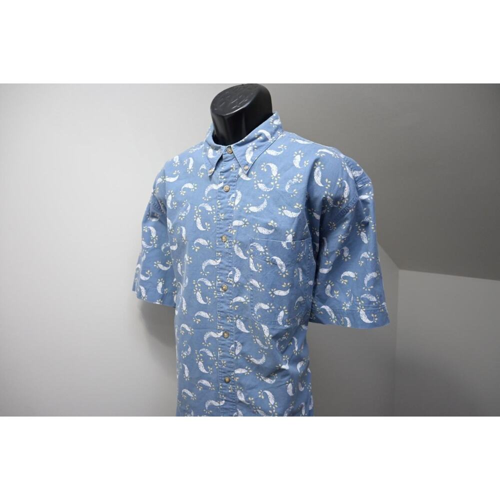 Adirondack Mountain Twill Shirt Tribal Short Sleeve Front Pockets Mens Size XL